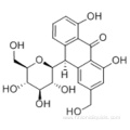 9(10H)-Anthracenone,10-b-D-glucopyranosyl-1,8-dihydroxy-3-(hydroxymethyl)-,( 57187637,10S)- CAS 1415-73-2